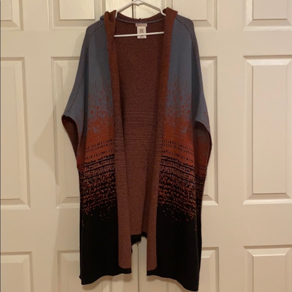 Merona Open Front Poncho Sweater w/Hood